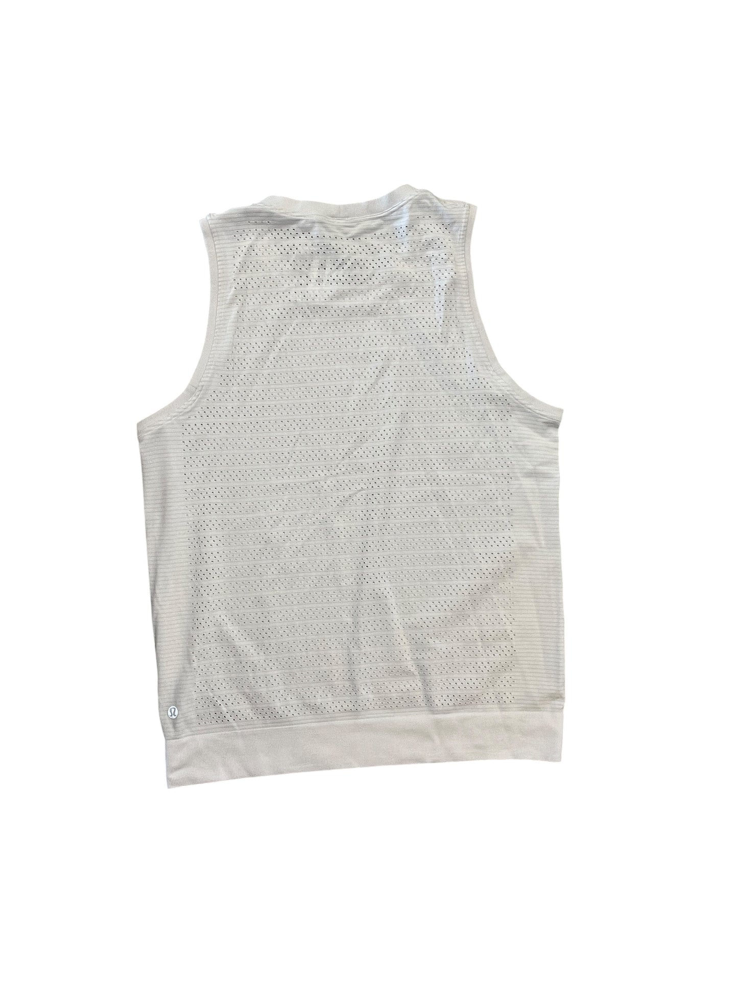 Athletic Tank Top By Lululemon In White, Size:S