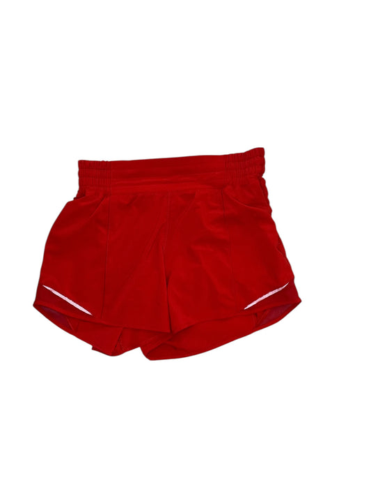 Athletic Shorts By Lululemon In Red, Size:M