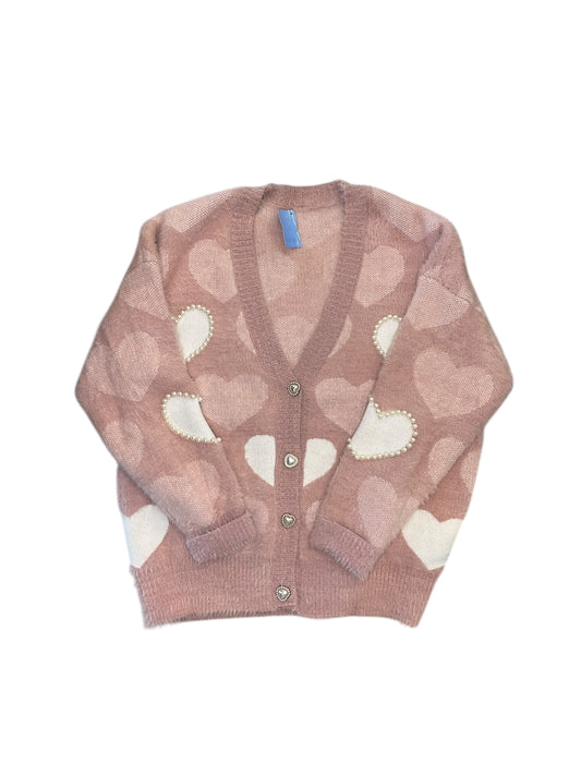 Cardigan By Chicwish In Pink, Size:L