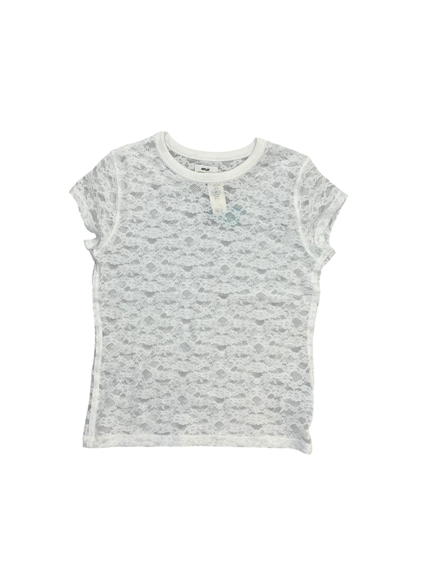 Top Ss By Aerie In White, Size:Xxs