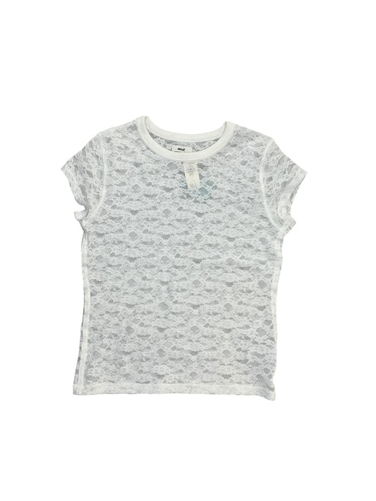 Top Ss By Aerie In White, Size:Xxs