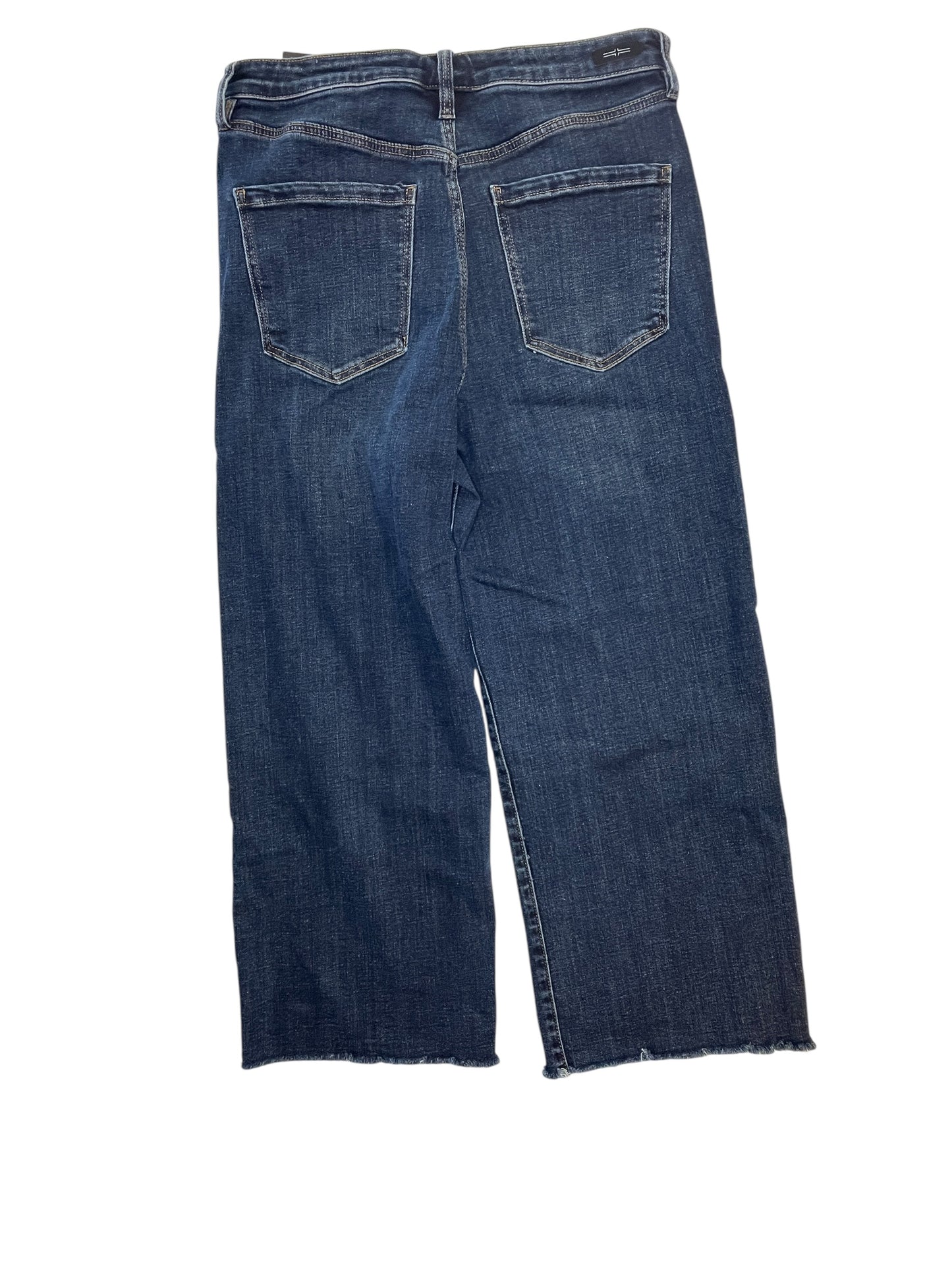 Jeans Wide Leg By Liverpool In Blue Denim, Size:8