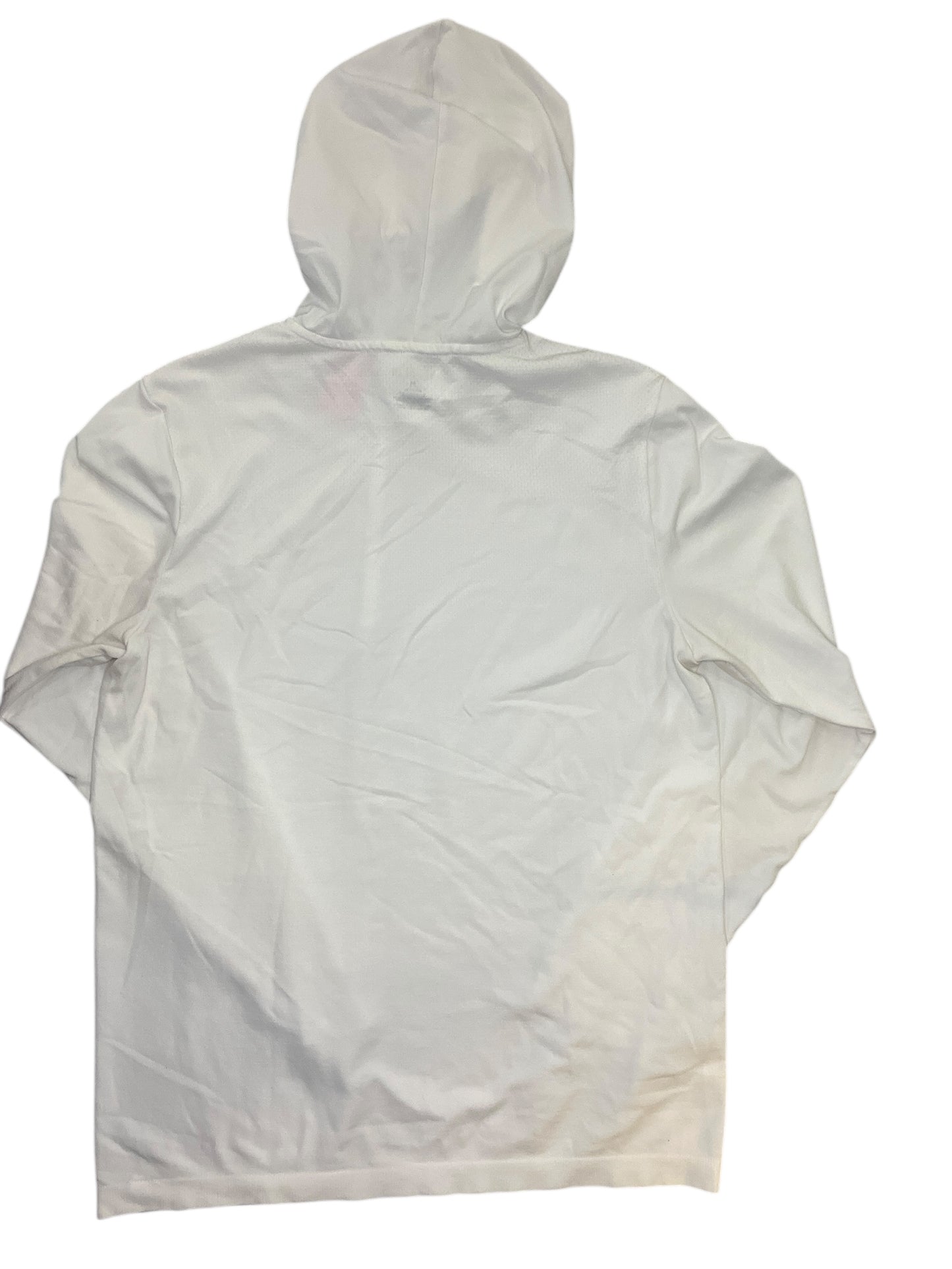 Athletic Sweatshirt Hoodie By Tek Gear In White, Size:M