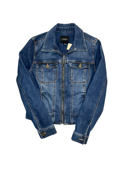 Jacket Denim By Liverpool In Blue Denim, Size:Xs