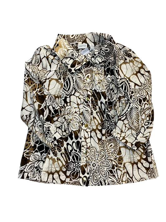 Top Ls By Chicos In Brown, Size:L