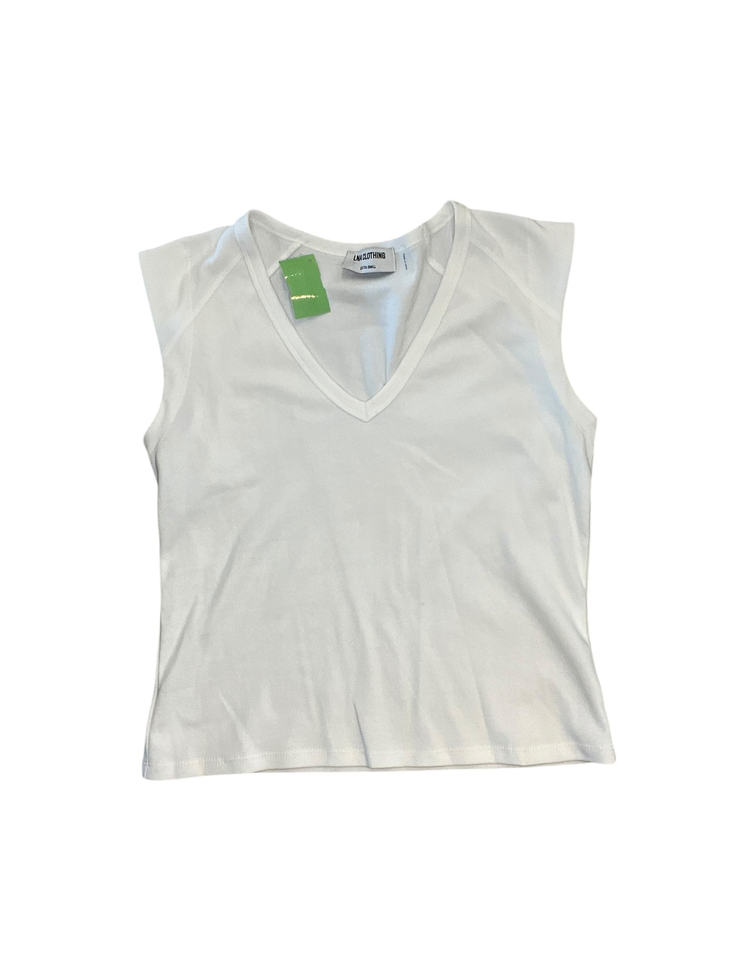 Top Sleeveless By Lna In White, Size:Xs