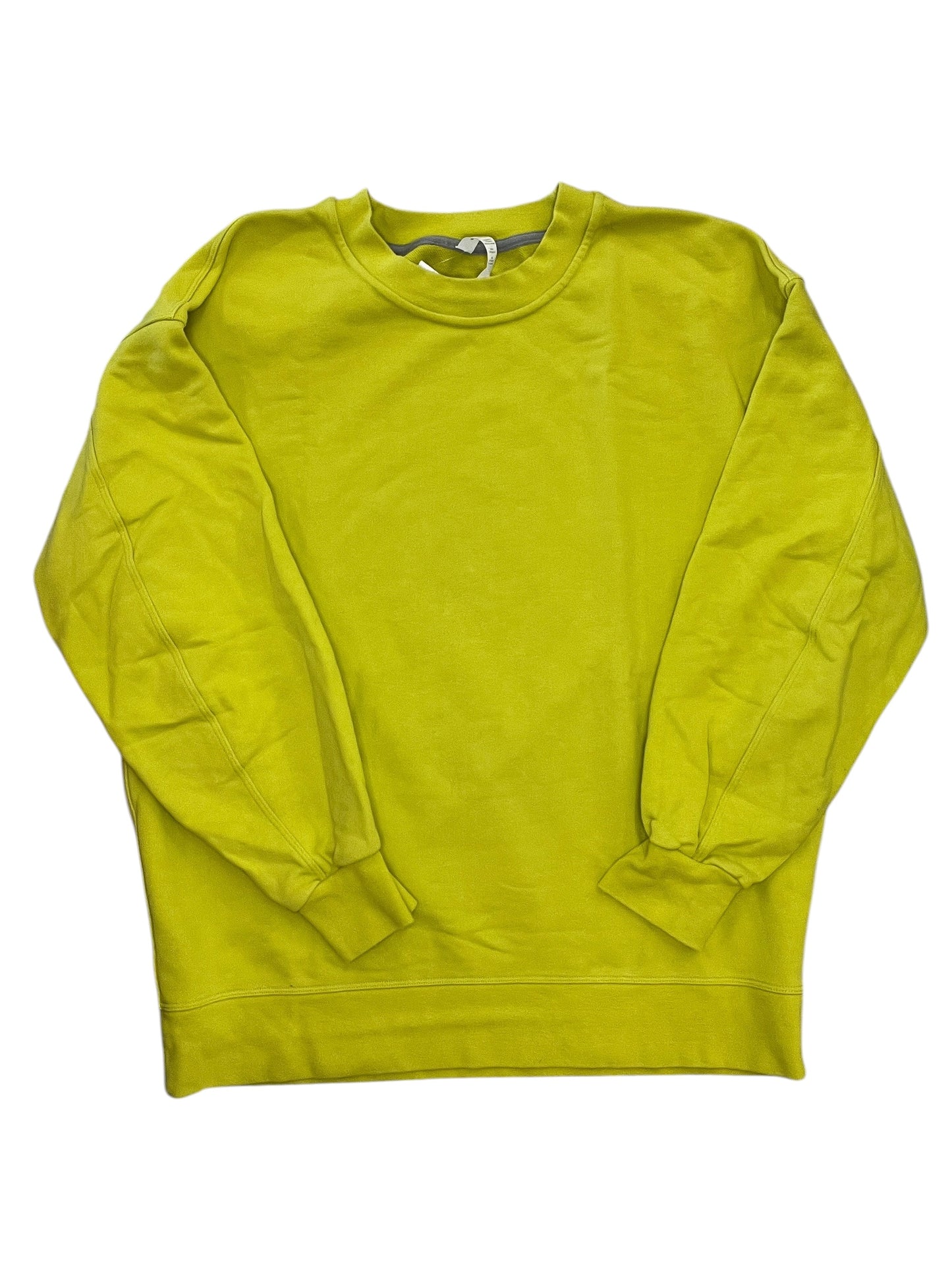 Sweatshirt Collar By Lululemon In Yellow, Size:S