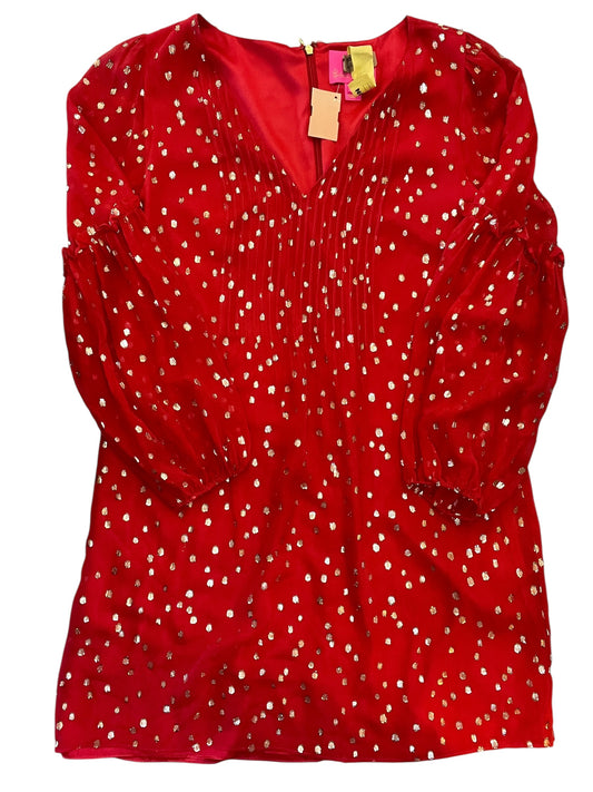 Dress Designer By Lilly Pulitzer In Red, Size:S