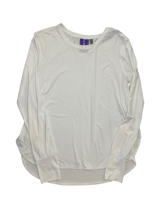 Athletic Top Ls Collar By Athleta In White, Size:M