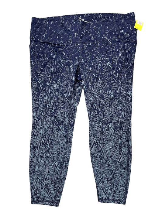 Athletic Leggings By All In Motion In Blue, Size:3X