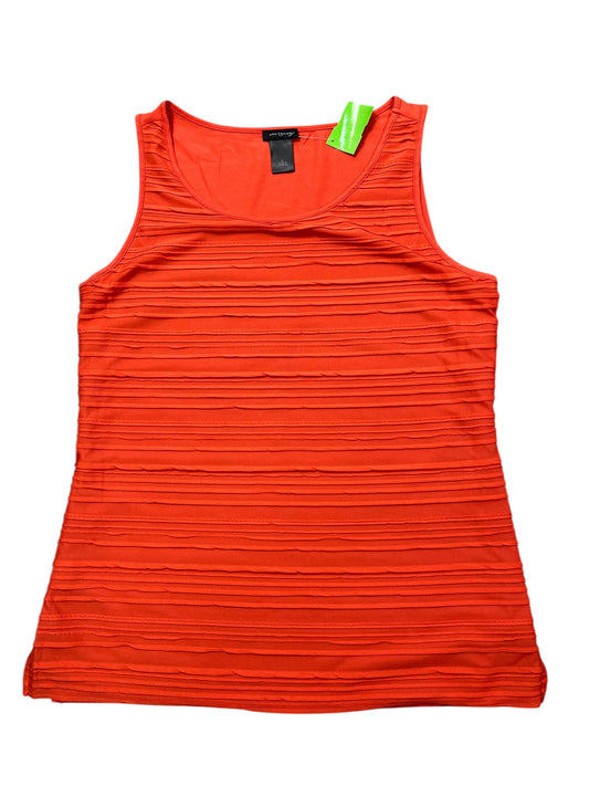 Top Sleeveless By Ann Taylor In Orange, Size:M
