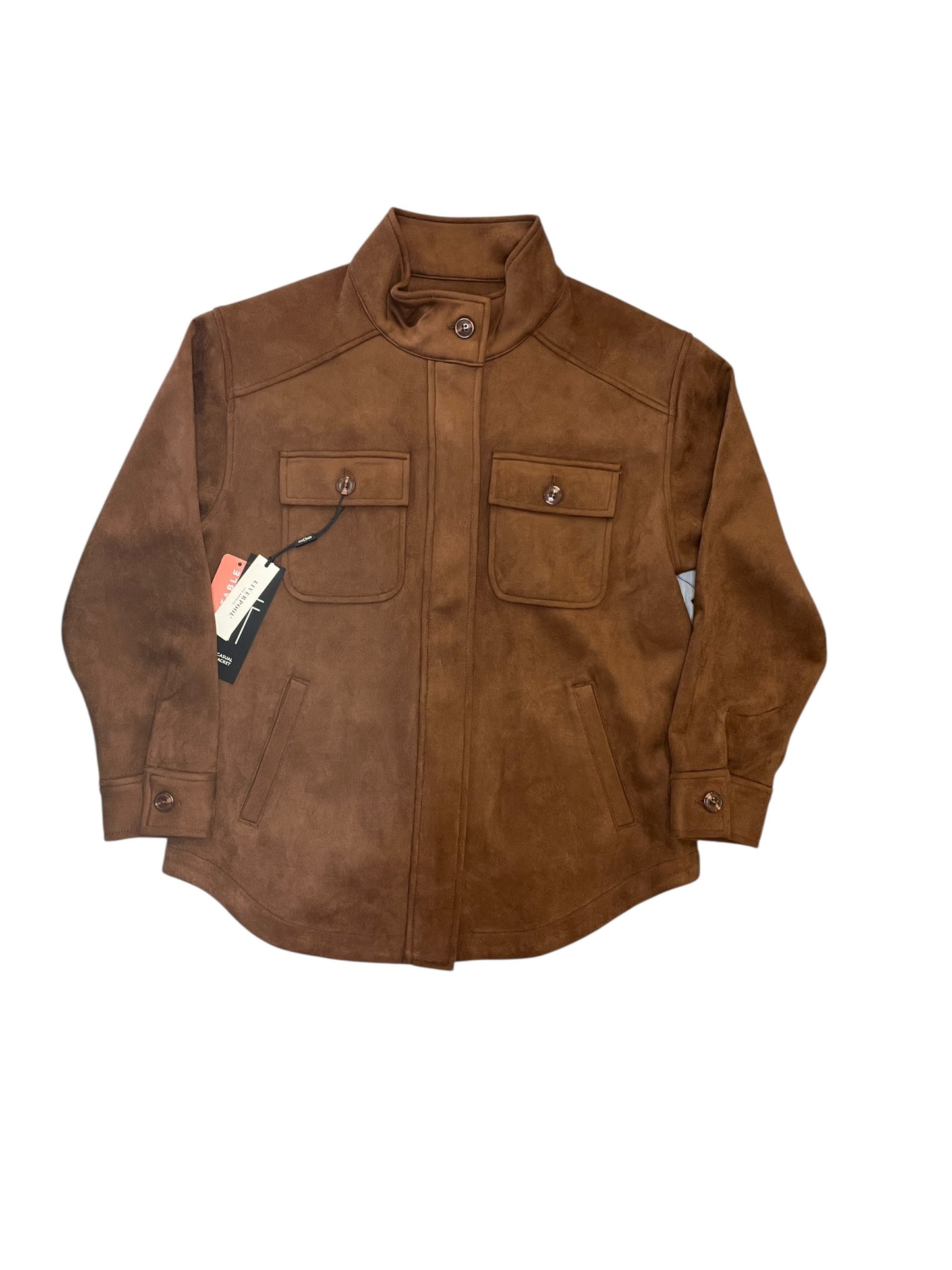 Jacket Shirt By Liverpool In Brown, Size:S