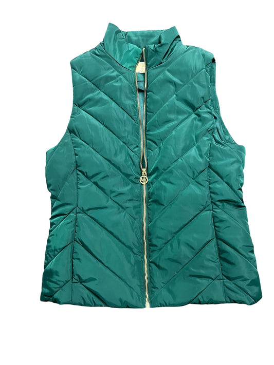 Vest Puffer & Quilted By Michael By Michael Kors In Green, Size:S