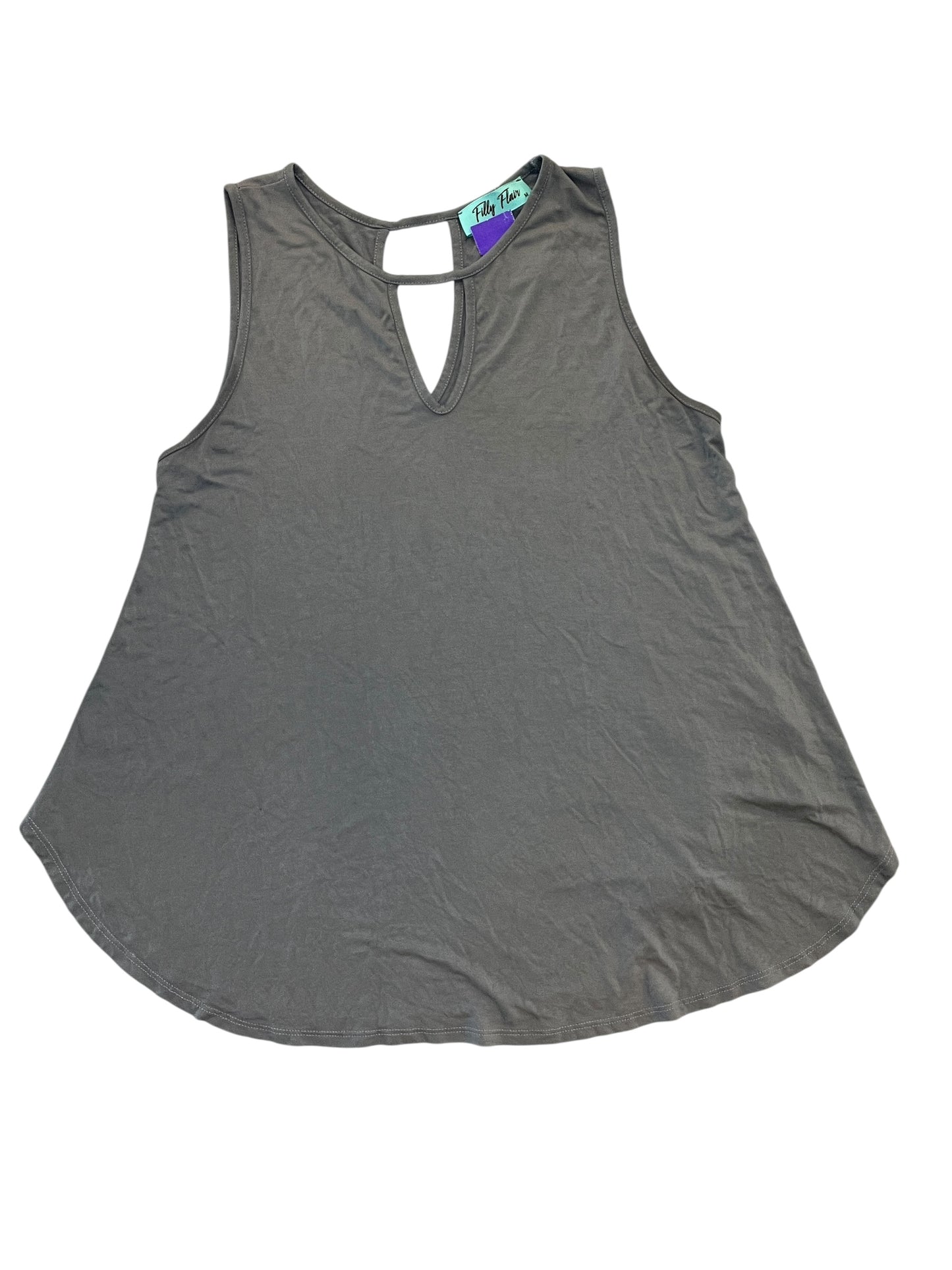Tank Top By Filly Flair In Grey, Size:M