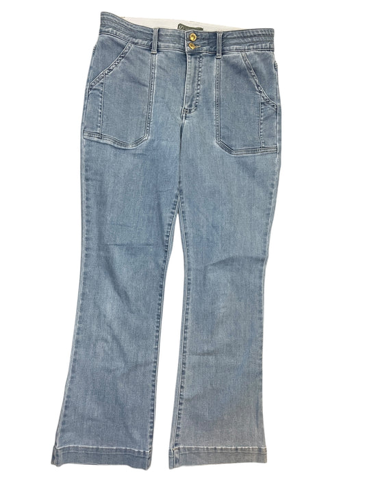 Jeans Flared By Wit & Wisdom In Blue Denim, Size:12
