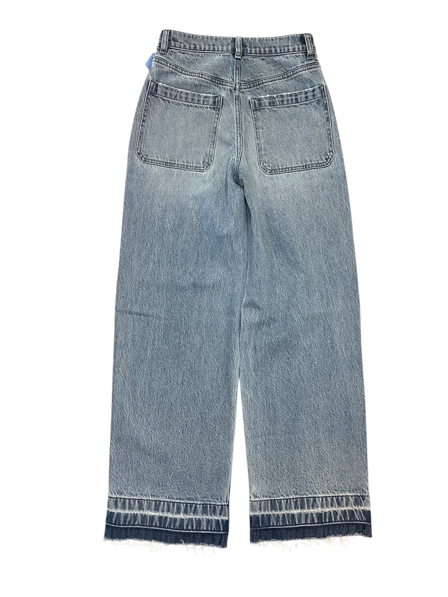 Jeans Wide Leg By Madewell In Blue Denim, Size:0P