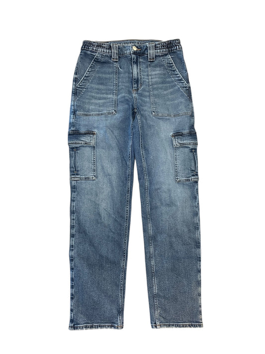 Jeans Straight By American Eagle In Blue Denim, Size:6L