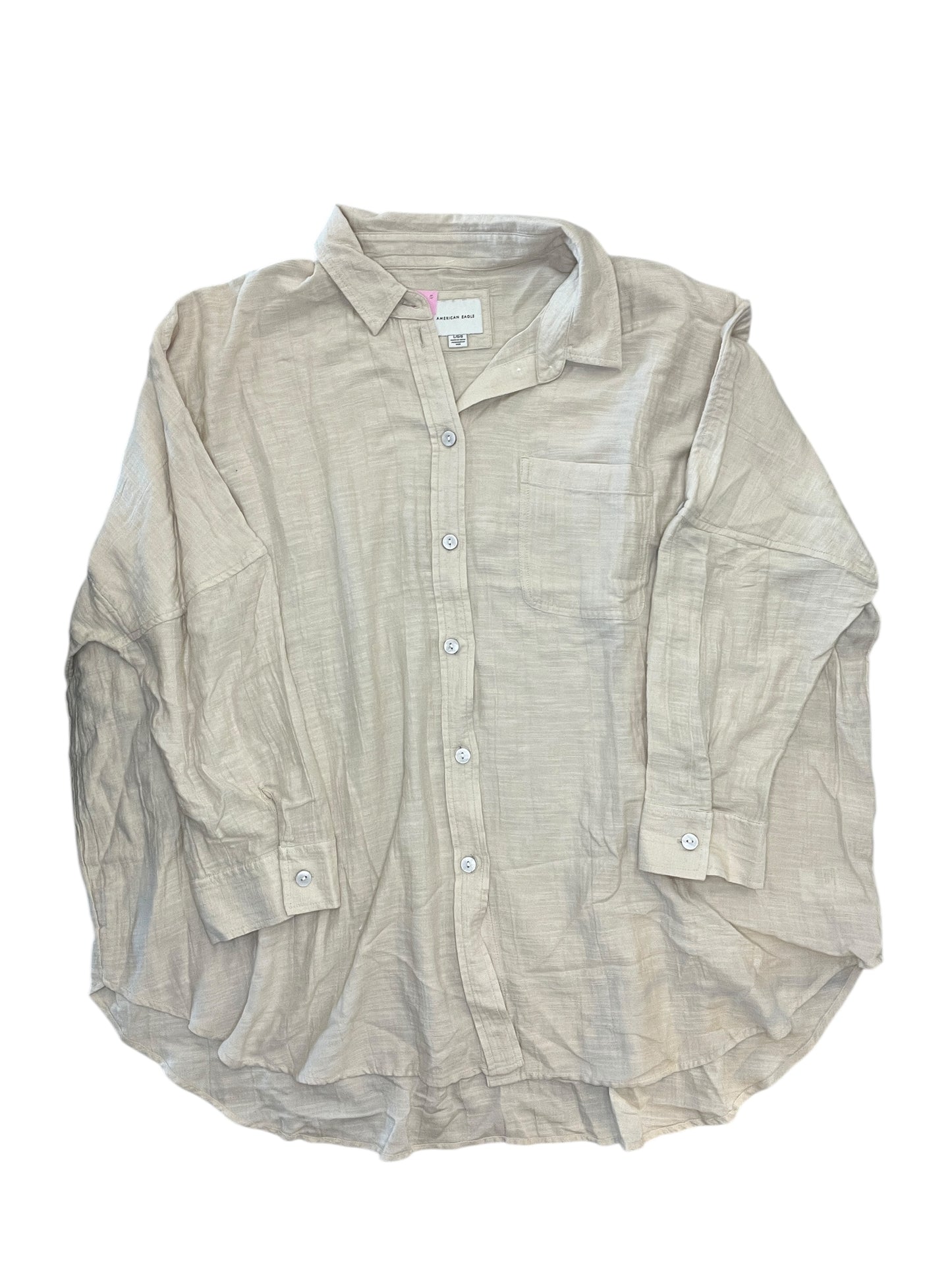 Swimwear Cover-Up By American Eagle In Ivory, Size:L