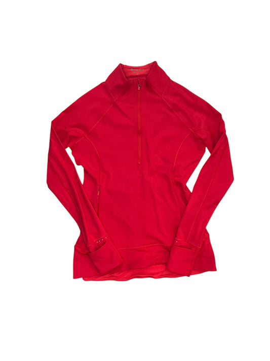 Athletic Top Ls Collar By Athleta In Red, Size:S