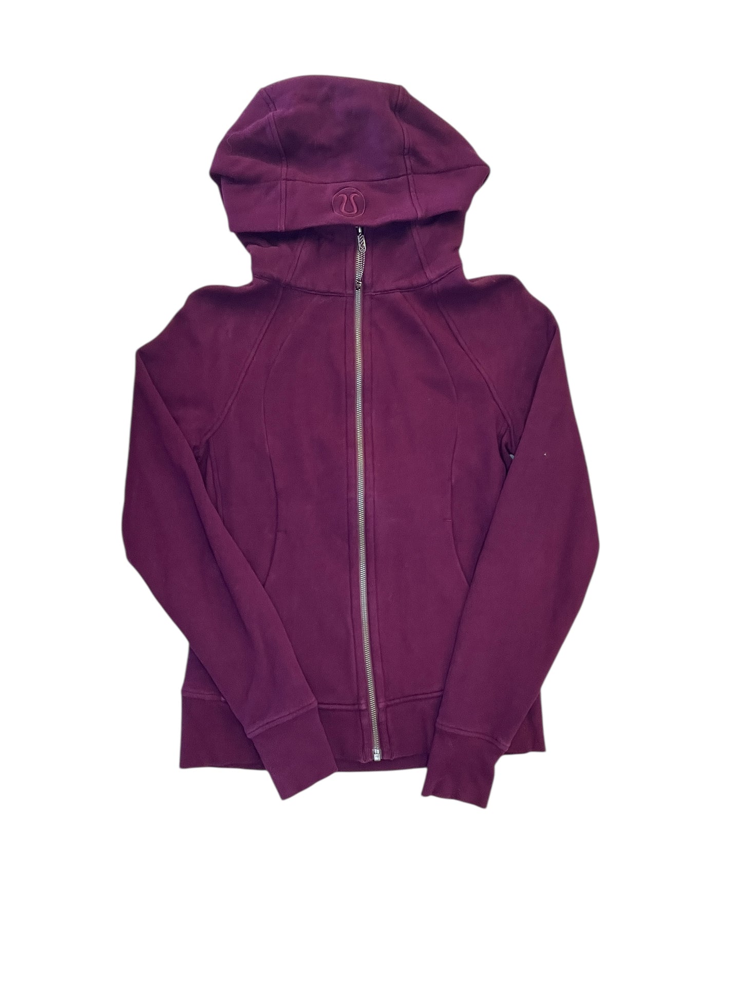 Athletic Jacket By Lululemon In Purple, Size:S
