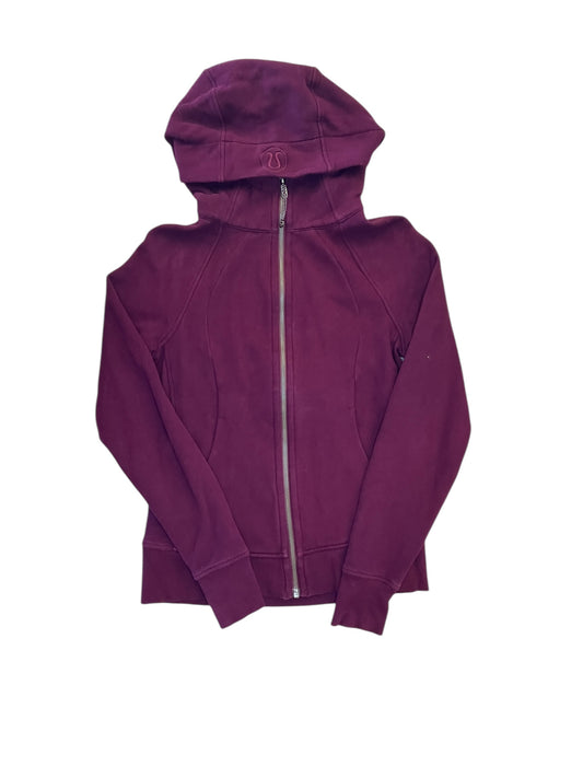 Athletic Jacket By Lululemon In Purple, Size:S