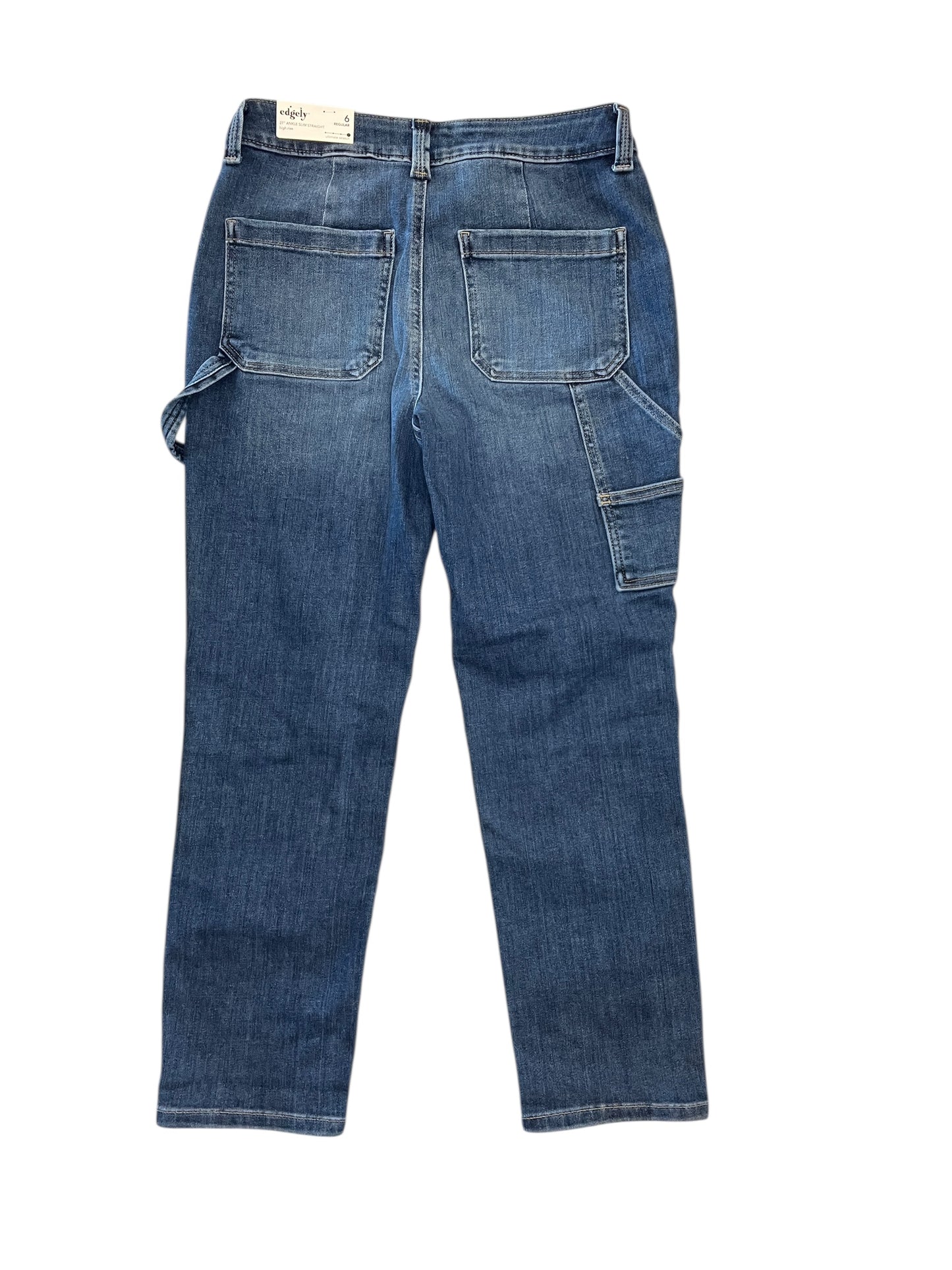 Jeans Cropped By Edgely In Blue Denim, Size:6