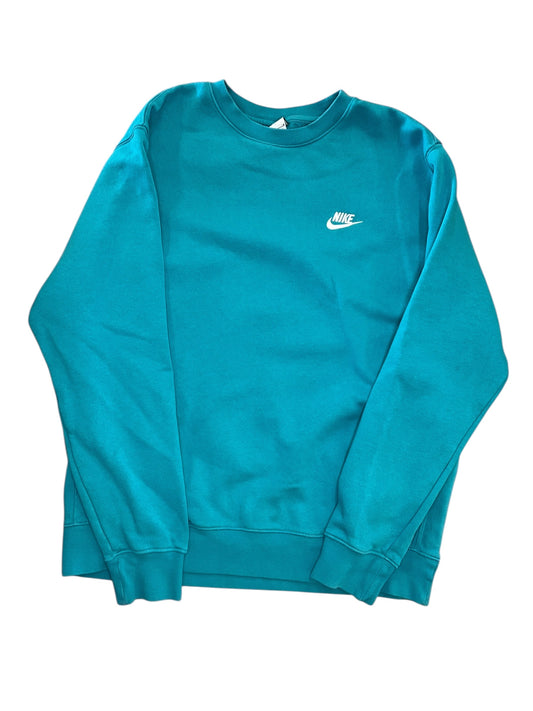 Athletic Sweatshirt Crewneck By Nike Apparel In Blue, Size:L