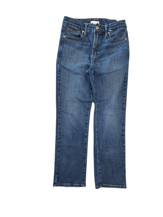 Jeans Straight By Good American In Blue Denim, Size:4