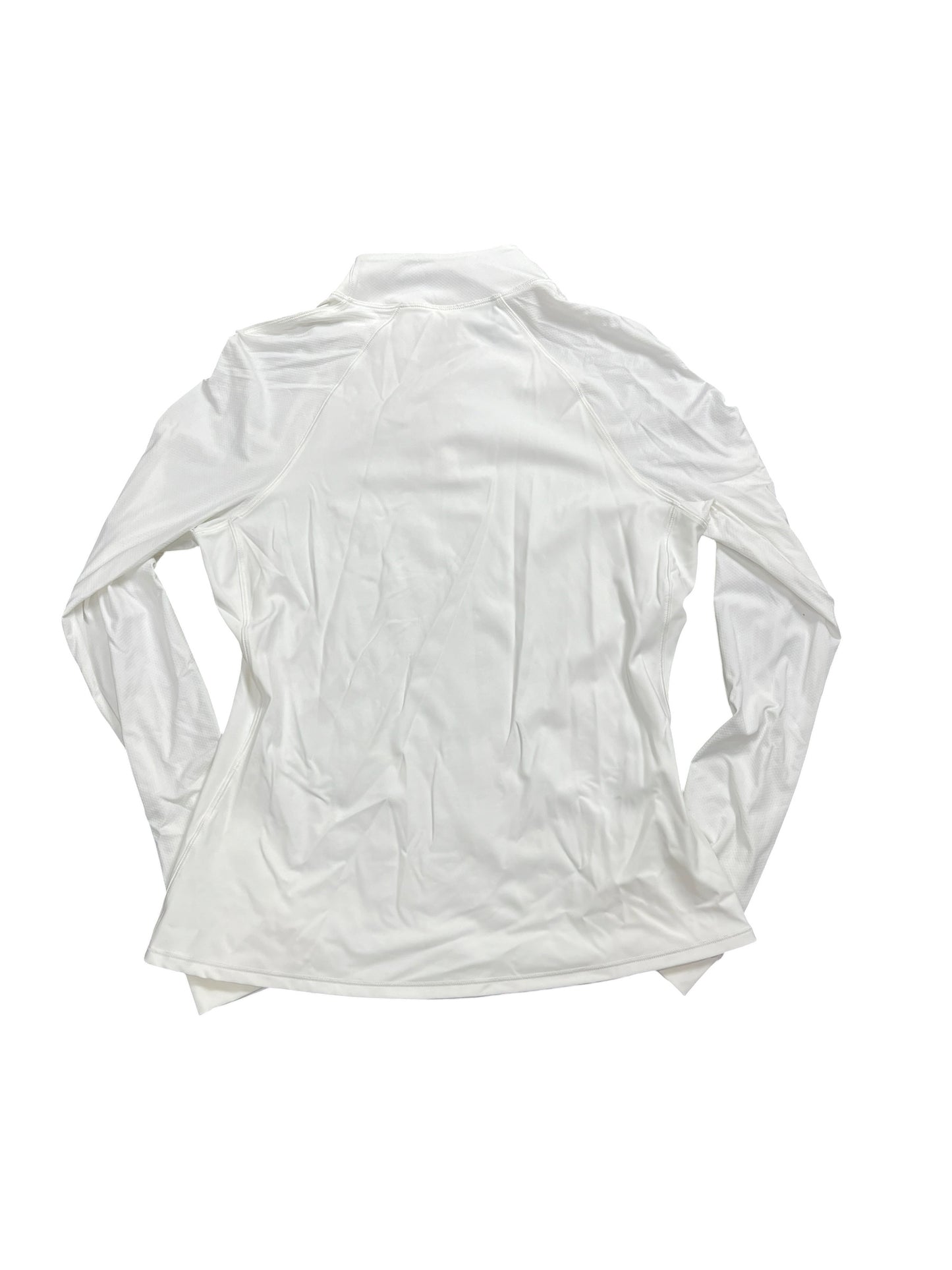 Athletic Jacket By Lululemon In White, Size:M