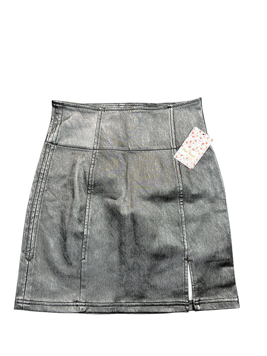 Skirt Mini & Short By Free People In Silver, Size:S