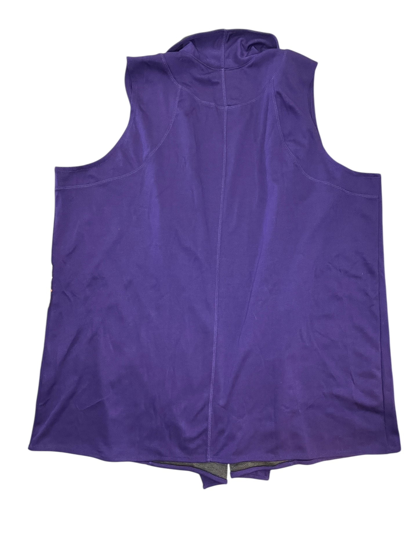 Vest Other By Jessica London In Purple, Size:3X