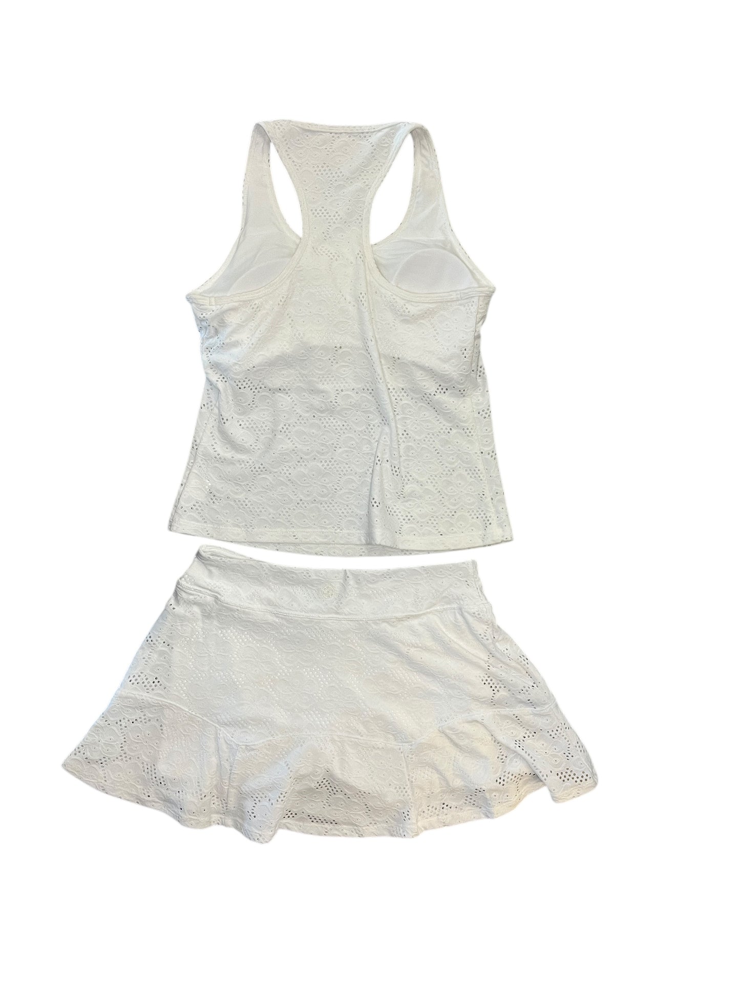 Skort Designer By Lilly Pulitzer In White, Size:S