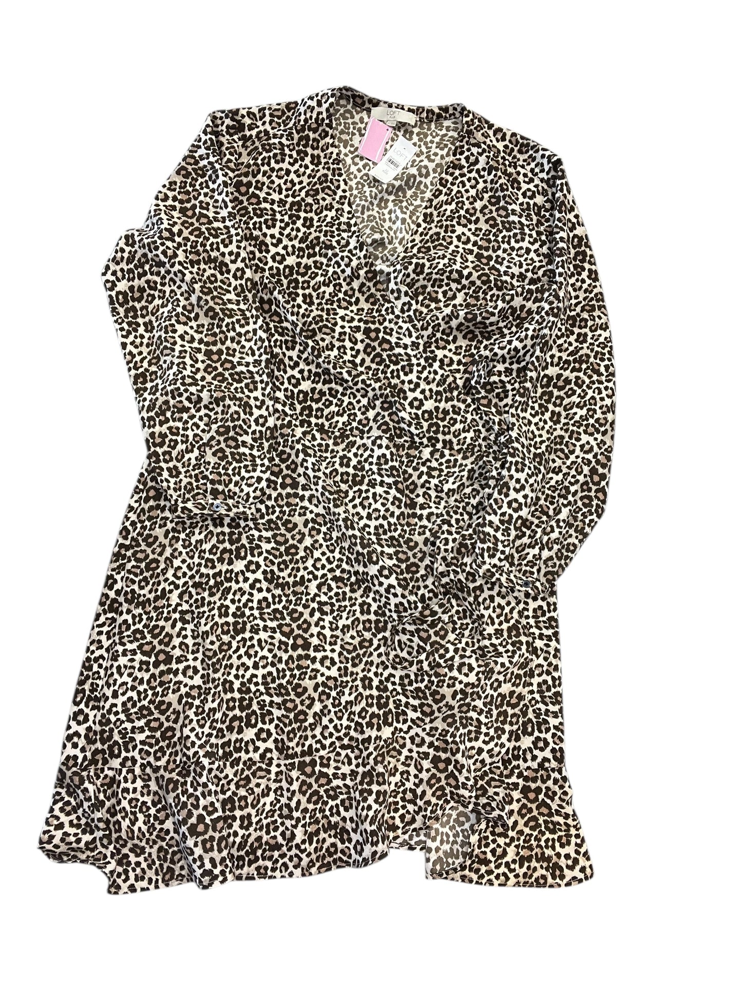 Dress Casual Short By Loft In Leopard Print, Size:3