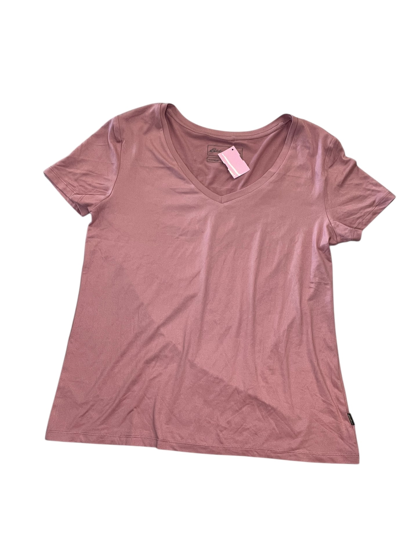 Top Ss Basic By Eddie Bauer In Pink, Size:S