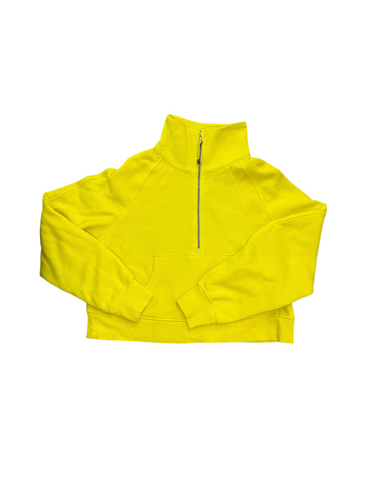 Athletic Sweatshirt Collar By Lululemon In Yellow, Size:M