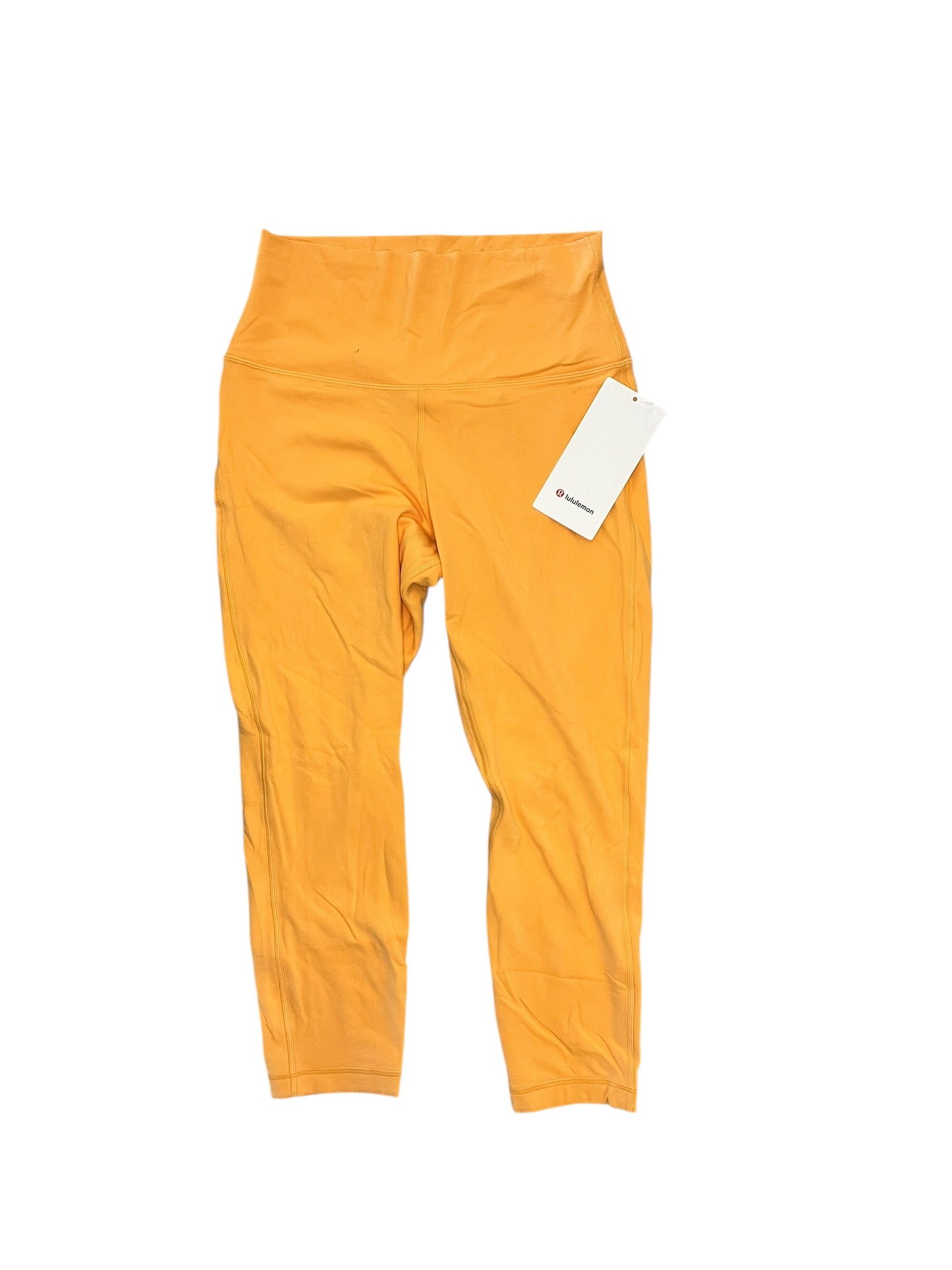 Athletic Leggings By Lululemon In Orange, Size:M