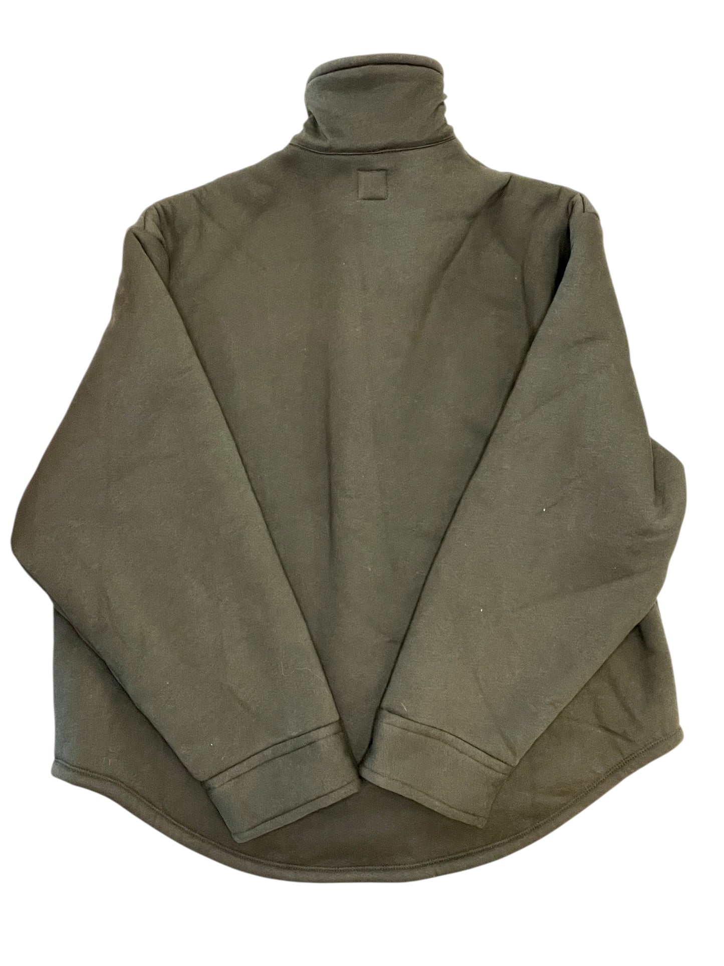 Jacket Faux Fur & Sherpa By Gap In Green, Size:L