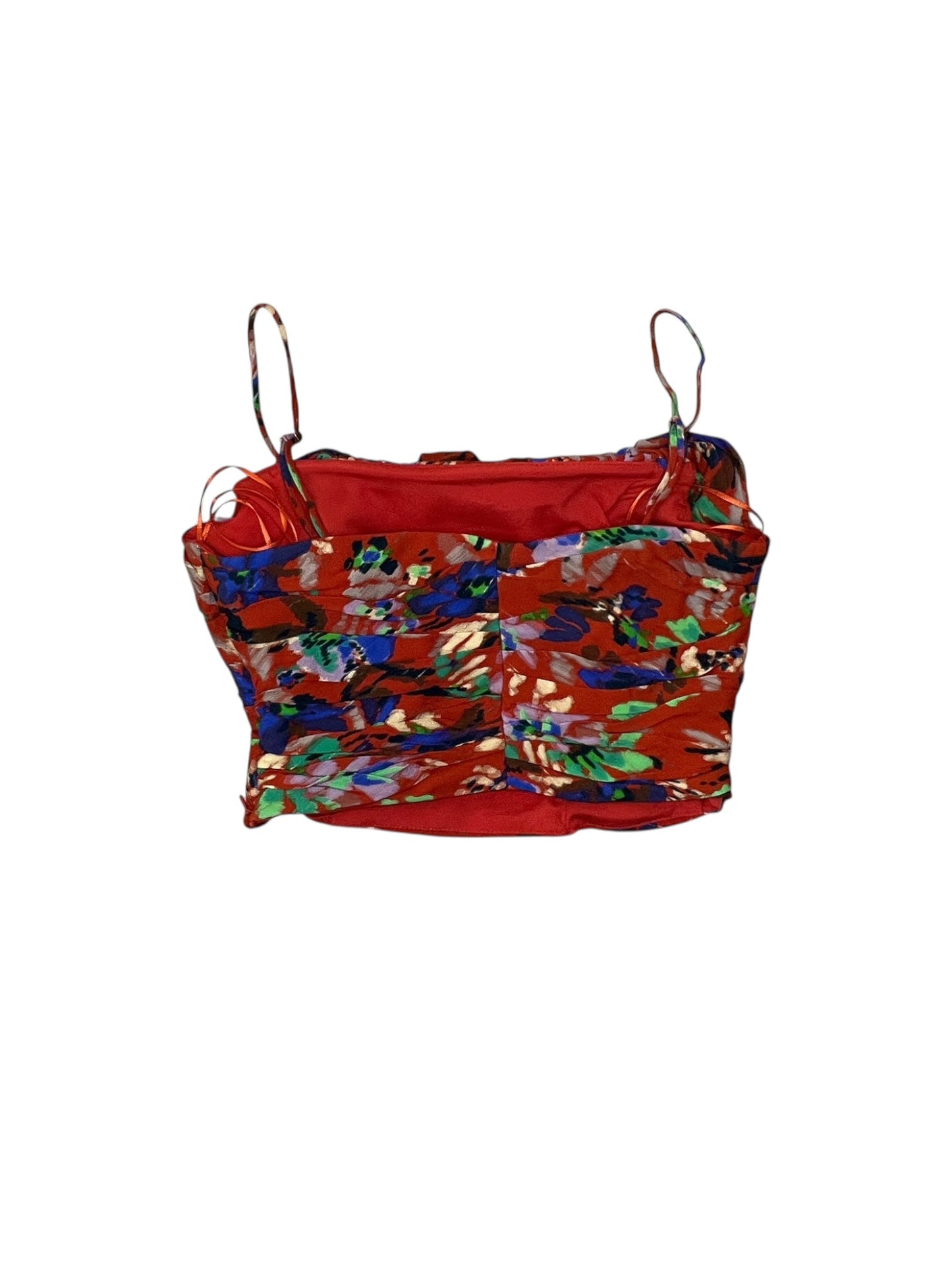 Top Sleeveless By Zara In Red, Size:S