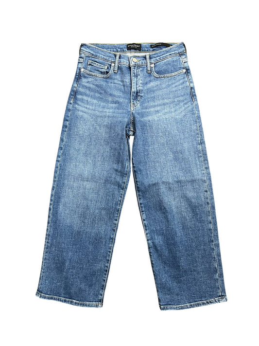 Jeans Cropped By Banana Republic In Blue Denim, Size:4