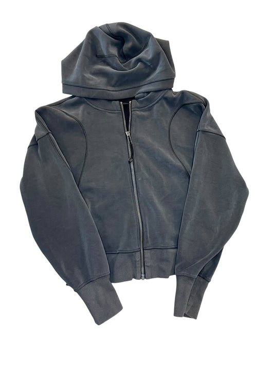 Athletic Jacket By Lululemon In Grey, Size:Xs
