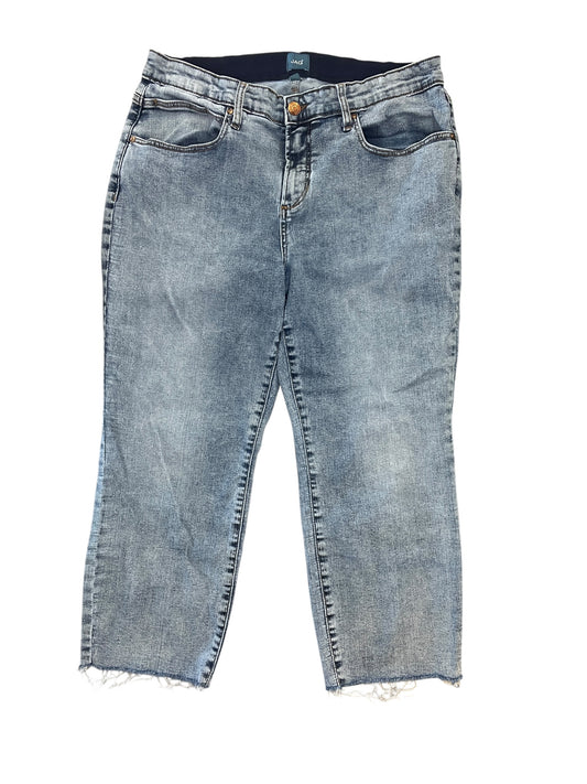 Jeans Cropped By Jag In Blue Denim, Size:20