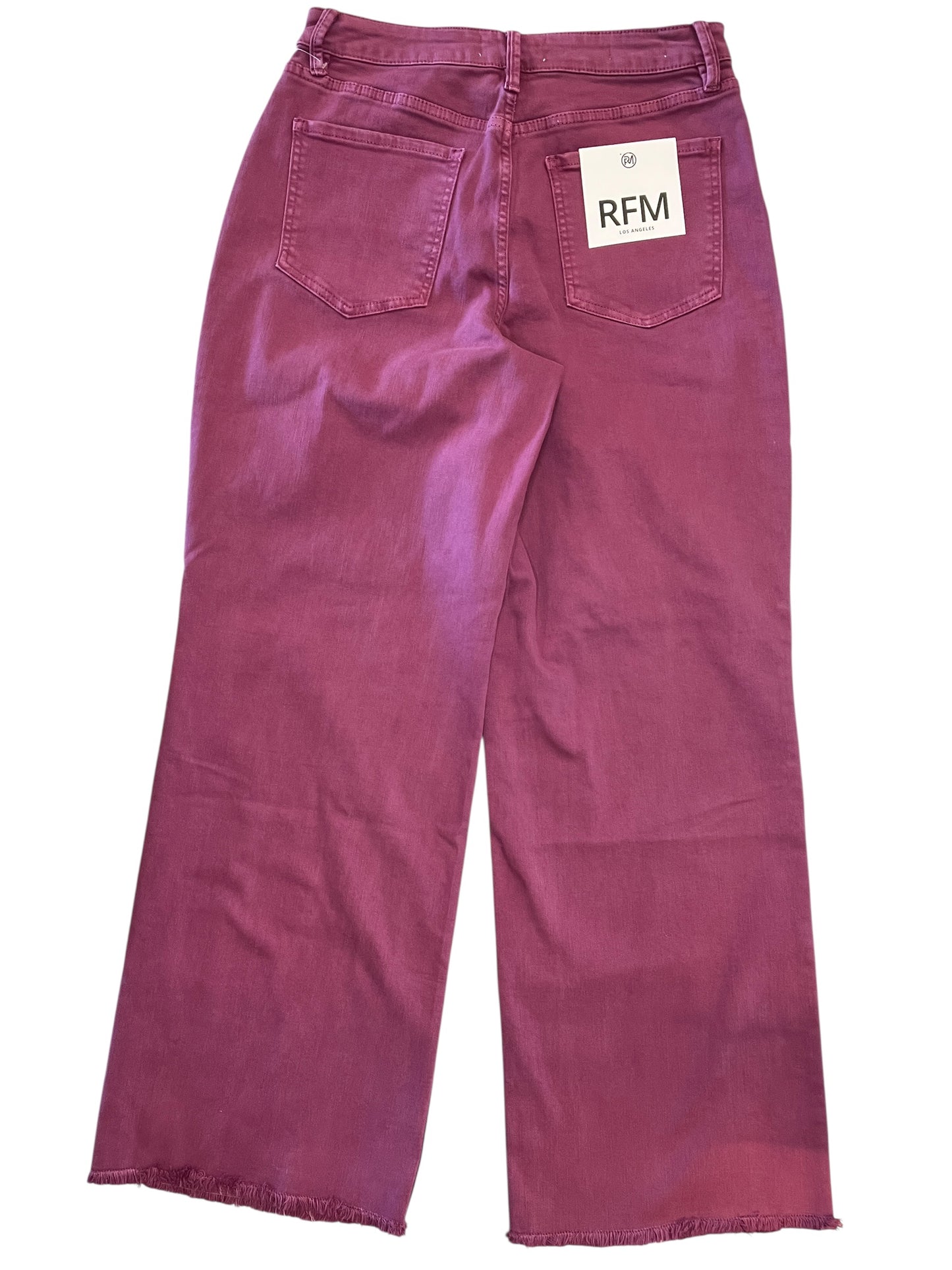 Jeans Flared By Clothes Mentor In Purple Denim, Size:12