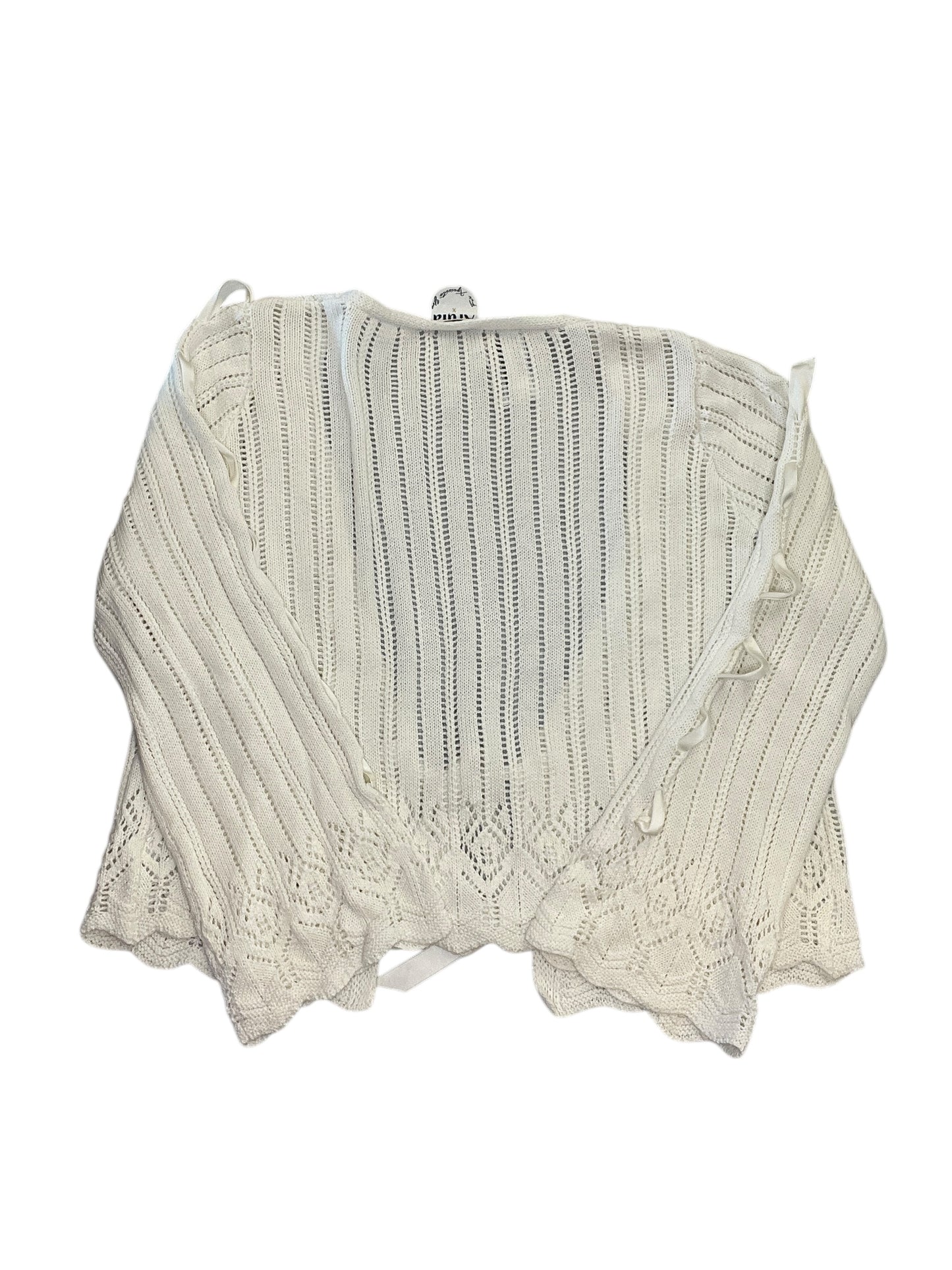 Cardigan By Arula In White, Size:Xl