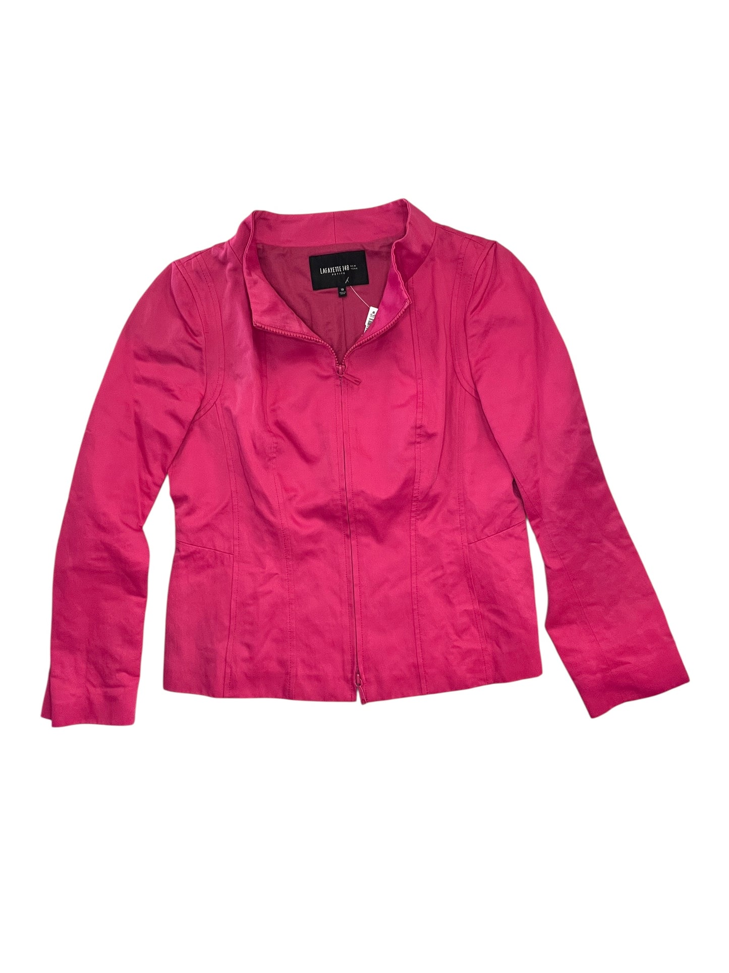 Jacket Designer By Lafayette 148 In Pink, Size:Mp