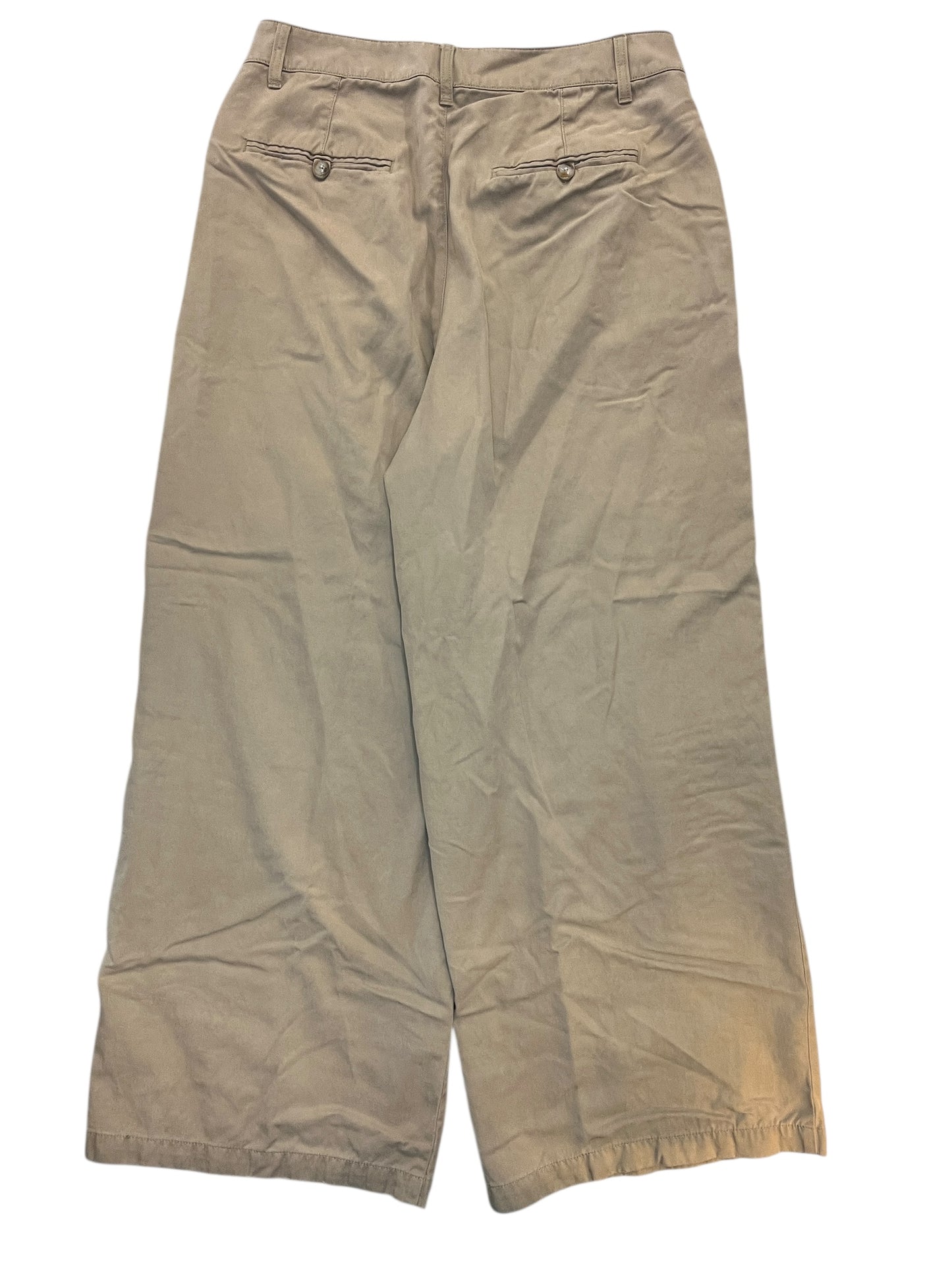 Pants Wide Leg By Madewell In Tan, Size:L