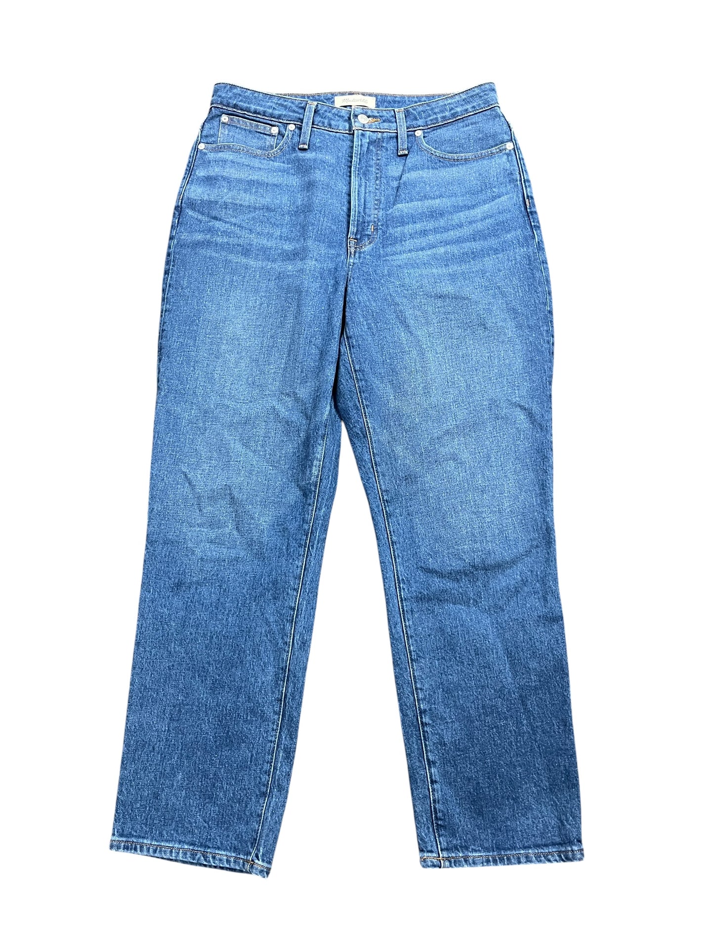 Jeans Straight By Madewell In Blue Denim, Size:12