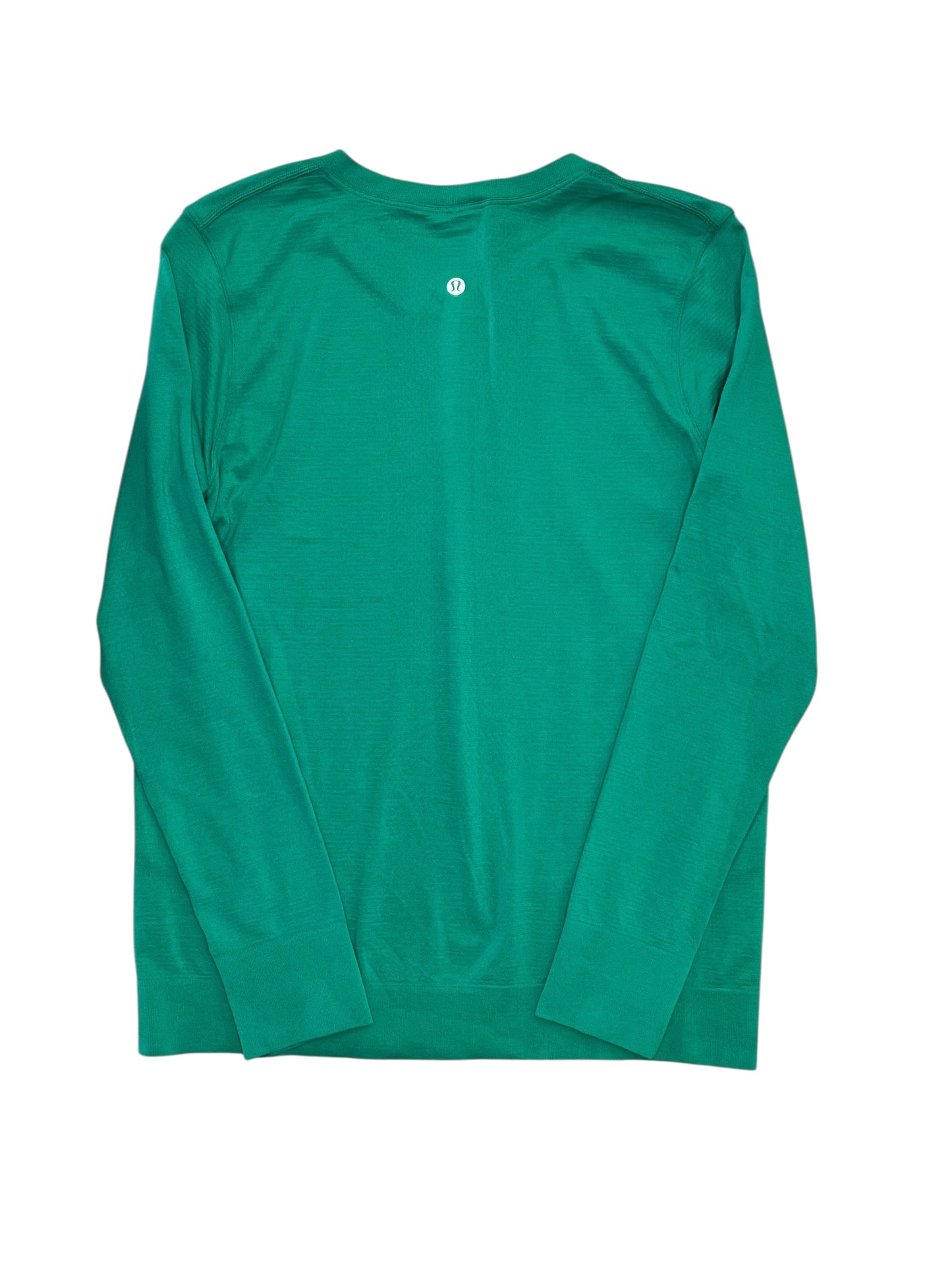 Athletic Top Ls Crewneck By Lululemon In Green, Size:S