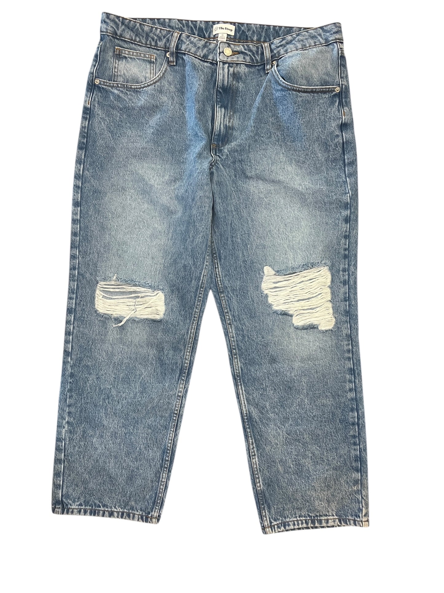 Jeans Wide Leg By The Drop In Blue Denim, Size:16
