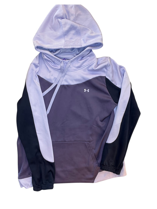 Athletic Sweatshirt Hoodie By Under Armour In Purple, Size:L
