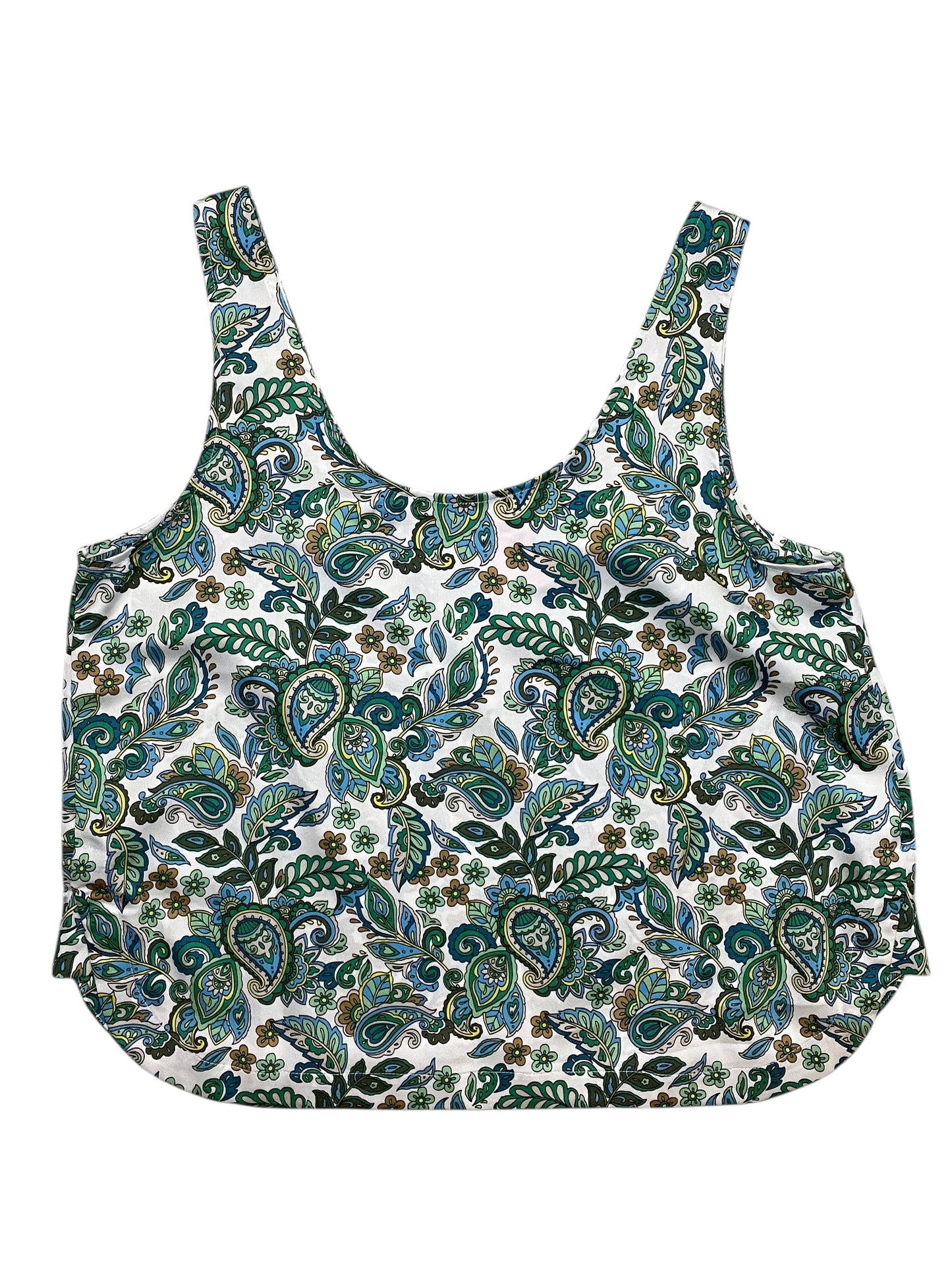 Blouse Sleeveless By Loft In Paisley Print, Size:M
